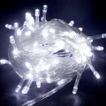 BUĞZ 10m 100 Led Boncuk Lamba Beyaz Işık Şeffaf Kablo Mz-18-11