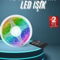 BUĞZ 10M Şerit Led İç Mekan Renkli Rgb Şerit Led Kumandalı