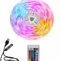  10M Şerit Led İç Mekan Renkli Rgb Şerit Led Kumandalı