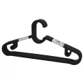 BUĞZ 10pcs Plastik - Antrasit Gri Elbise Askısı Bx40