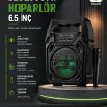 BUĞZ 10W Güçlü Ses Performanslı Bluetooth Karaoke Hoparlörü