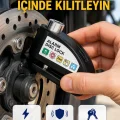 BUĞZ 110 dB Alarm Disk Kilidi Motosiklet Scooter Bisiklet Güvenlik Yeni Nesil