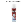 BUĞZ 12 Adet Steel Max Kar Spreyi 200ml Bx40