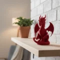 BUĞZ 12 cm Kırmızı Ejderha Figürü Koleksiyonluk Dekoratif Biblo