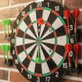 BUĞZ 12 İnç Dart Tahtası 4 Adet Metal Uçlu Dart Oku Kolay Montajlı
