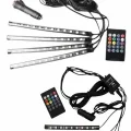  12Lİ Şerit Led Işık RGB Sese ve Müziğe Duyarlı Araç İçi Ayak Altı