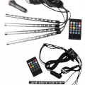  12Lİ Şerit Led Işık RGB Sese ve Müziğe Duyarlı Araç İçi Ayak Altı
