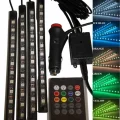  12Lİ Şerit Led Işık RGB Sese ve Müziğe Duyarlı Araç İçi Ayak Altı