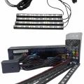  12Lİ Şerit Led Işık RGB Sese ve Müziğe Duyarlı Araç İçi Ayak Altı