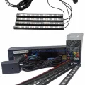  12Lİ Şerit Led Işık RGB Sese ve Müziğe Duyarlı Araç İçi Ayak Altı