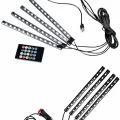  12Lİ Şerit Led Işık RGB Sese ve Müziğe Duyarlı Araç İçi Ayak Altı