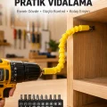 BUĞZ 12 Parça Akrobat Bits Seti Çok Amaçlı Vidalama Dayanıklı Çelik Yeni Nesil