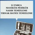  12 Parça El Ayak Temizleme Pense Kir Temizleme Aparatı Kaş Cımbızı