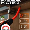 BUĞZ 12 Parça Esnek Bits Uç Seti 300 mm Esnek Şaftlı Tornavida Uç Seti