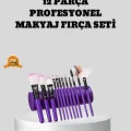 BUĞZ 12 Parça Makyaj Fırça Seti – Profesyonel ve Günlük Kullanıma Uygun