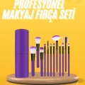  12 Parça Makyaj Fırçası Yumuşak Kıllı Profesyonel Fırça Seti Yüksek Kaliteli Pürüzsüz