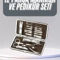 BUĞZ 12 Parça Manikür Pedikür Seti Tırnak Bakımı Nasır Temizleme El Ayak Bakımı