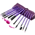  12 Parça Yumuşak Uçlu Makyaj Fırça Set-Göz ve Yüz Makyajı İçin Fırça Seti Profesyonel Makyaj Seti