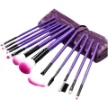  12 Parça Yumuşak Uçlu Makyaj Fırça Set-Göz ve Yüz Makyajı İçin Fırça Seti Profesyonel Makyaj Seti