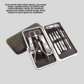 BUĞZ 12 Parçalık Özel Deri Çantalı Kişisel Bakım Seti