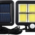 BUĞZ 120 Cob Led Solar Panelli 3 Modlu Duvar Lambası