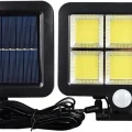 BUĞZ 120 Cob Led Solar Panelli 3 Modlu Duvar Lambası Mz-302