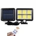 BUĞZ 120 Cob Led Solar Panelli 3 Modlu Duvar Lambası Uzaktan Kumandalı Mz-302k