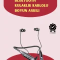  120 Saat Pil Ömrüyle Boyun Askılı Bluetooth Kulaklık – Spor ve Günlük Kullanım İçin