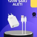 BUĞZ 120 Watt Hızlı Şarj Adaptörü Samsung S20 S21 S22 S23 Uyumlu