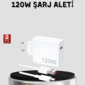 BUĞZ 120W Hızlı Şarj Başlığı Ultra Güçlü Type-C Adaptör Kablo Dahil
