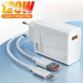 BUĞZ 120W Turbo Saniye Göstergeli Hızlı Şarj Aleti Adaptör Kablo Set (MARKASİZ)