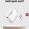 BUĞZ 120W USB-C Şarj Adaptörü Süper Hızlı Şarj Güç Kaynağı Seti