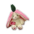 BUĞZ Berry Rabbit Peluş Oyun Arkadaşı 25 cm Ekru Renk Yumuşak Tüylü Bebek Hediyelik BX-313304