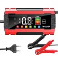 BUĞZ 12V 8A Akıllı Akü Şarj Cihazı 12V 8A LCD Ekranlı Pulse Repair Otomatik Akü Şarj & Desülfatör