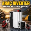 BUĞZ 500W 12V Akü İnverteri 220V AC Çıkışlı USB Portlu Fanlı Güç Dönüştürücü Araç Karavan Kullanımı