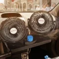 BUĞZ 12V Araç İçi Vantilatör Çift Modlu Döner Başlıklı Oto Fan