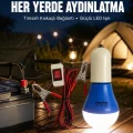 BUĞZ 12V LED Ampul Timsah Kıskaçlı Taşınabilir Aydınlatma