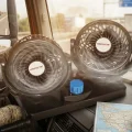 BUĞZ 12V Oto Fan Çakmaklık Girişli Ayarlanabilir Başlıklı Araç Vantilatörü