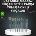 13lü Fiber Kıllı Yumuşak Makyaj Fırçası Seti Taşınabilir ve Ergonomik Tasarım