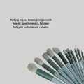 BUĞZ 13lü Fiber Kıllı Yumuşak Makyaj Fırçası Seti Taşınabilir ve Ergonomik Tasarım