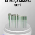 BUĞZ 13 Parça Makyaj Fırça Seti – Ergonomik, Dökülme Yapmayan, Taşınabilir