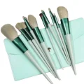  13 Parça Taşınabilir Kılıflı Profesyonel Makyaj Fırça Seti Pudra Allık Fondöten Fırçası