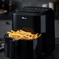 BUĞZ 1360W Güçlü 4 Litre Kapasiteli Dokunmatik Cam Hazneli Airfryer