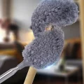 BUĞZ 140 Cm Teleskopik Uzatılabilir Mikrofiber Yumuşak Başlıklı Gri Toz Alma Fırçası Toz Püskülü ( BUĞZ )