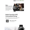 BUĞZ 1.45 Yüksek Çözünürlüklü Ekranlı NFC Özellikli Akıllı Saat, Siyah Renk Seçeneği