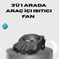BUĞZ 150W Araç İçi Isıtıcı ve Fan Kompakt Tasarım ve Hızlı Isıtma Özellikli