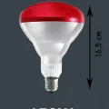 BUĞZ 150W Kızılötesi (infrared) Isıtıcılı Hayvan Isıtma ve Kuluçka Lambası (Kırmızı Işık) E27 (Kalın Duy)