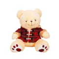 BUĞZ 1510 Ekose Elbiseli Peluş Ayı 45 cm -Sunman