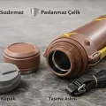 BUĞZ 1600 ml Çift Katmanlı Vakumlu Paslanmaz Çelik Termos
