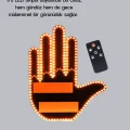 BUĞZ 176 LED’li Amber Trafik Uyumlu Sinyal Işığı – El Hareketiyle Kontrol